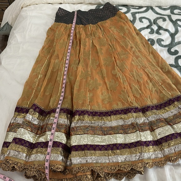 CUSTOM INDIAN PURPLE AND MUSTARD LEHENGA - Picture 14 of 16